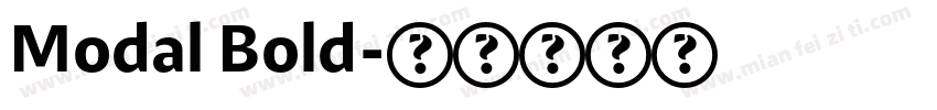 Modal Bold字体转换